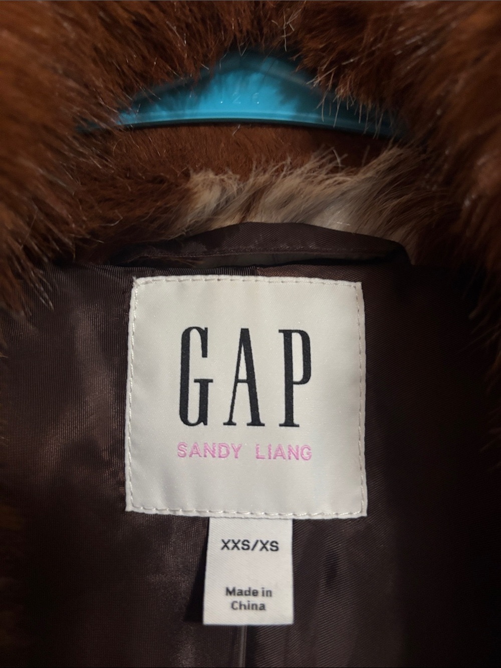 Gap × Sandy Liang Spotted Vegan Fur Half-Zip Pullover - Picture 3 of 4